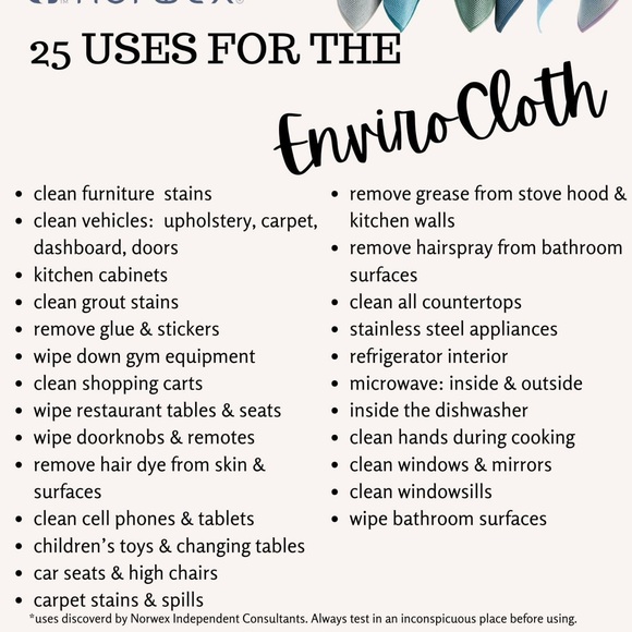 New-Norwex enviro cloth and window cloth in gray and purple lace orchid. - Picture 4 of 5